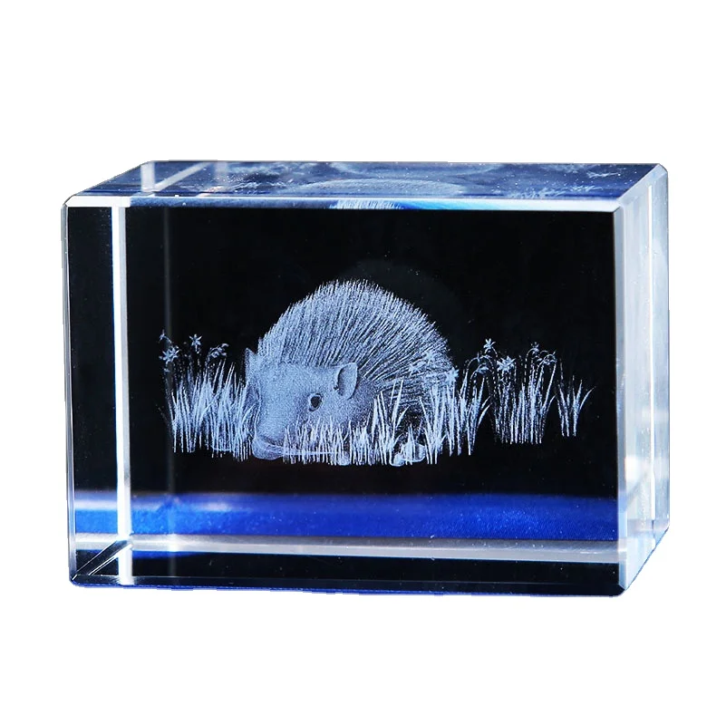 New 3D interior carved crystal animal model ocean souvenir gift for children