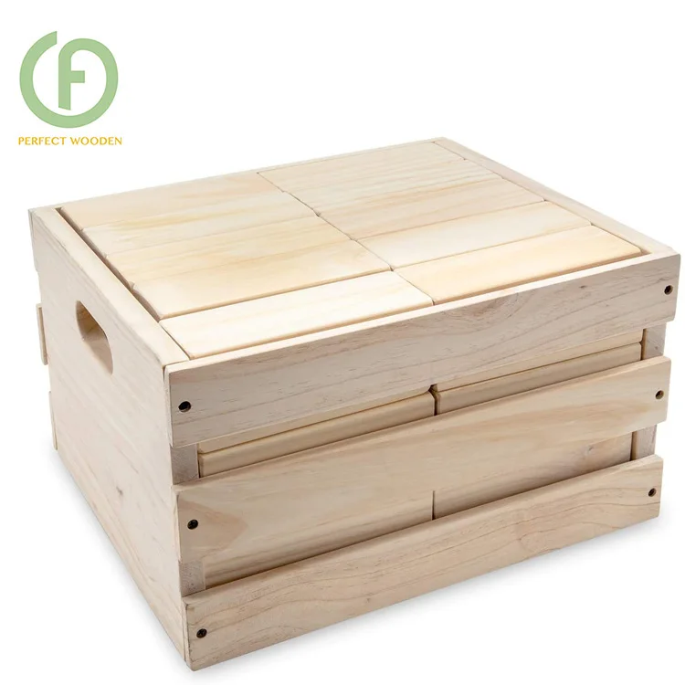 Giant Tumbling Tower Toy Wooden Blocks Floor Game for Kids and Adults Wooden outdoor games