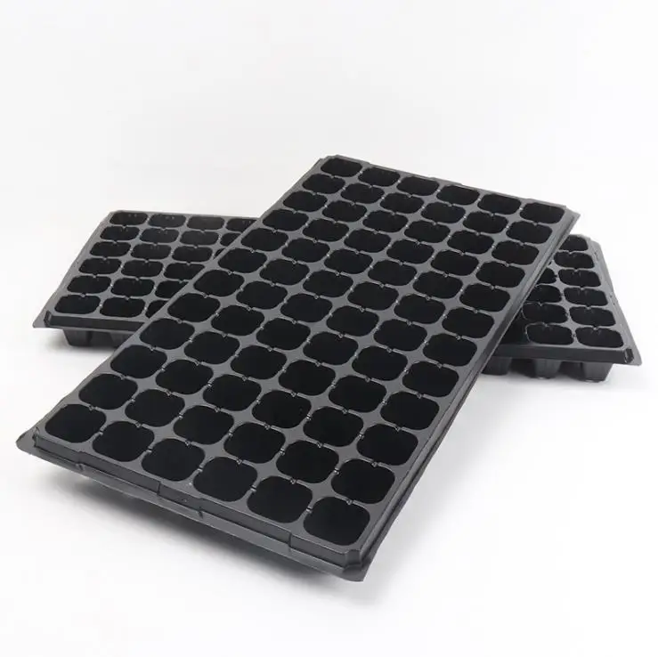 Plastic 72 Cell Hole Plant Nursery Tray Seed Propagation Tray Black Custom OEM Item Time Packaging Color Feature Material Origin