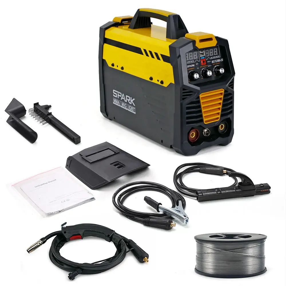 4 IN 1 New Arc MIG Welder MAG TIG MMA Multi IGBT Metal Stainless Steel Inverter Welding Machine MIG-250 Max 5KG