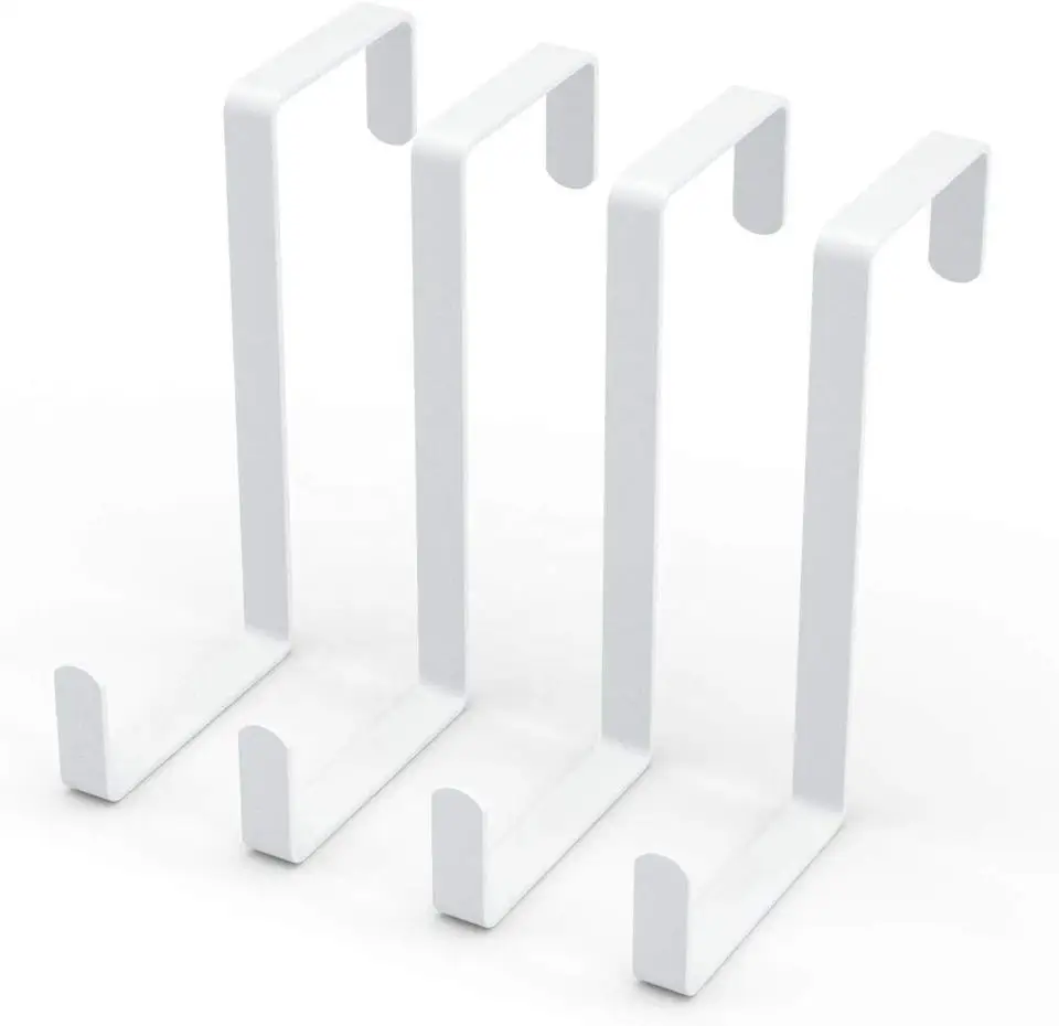 Custom Size Christmas Wreath Decorative Stainless Steel Coat Rack Black Hanger Over The Door Hook