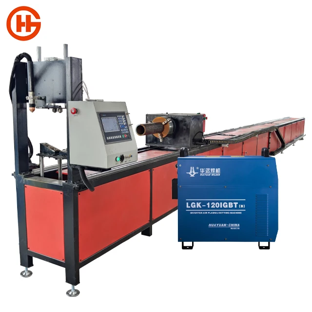 square tube cnc plasma cutting machine pipe plasma cnc flame/plasma pipe cutting machine