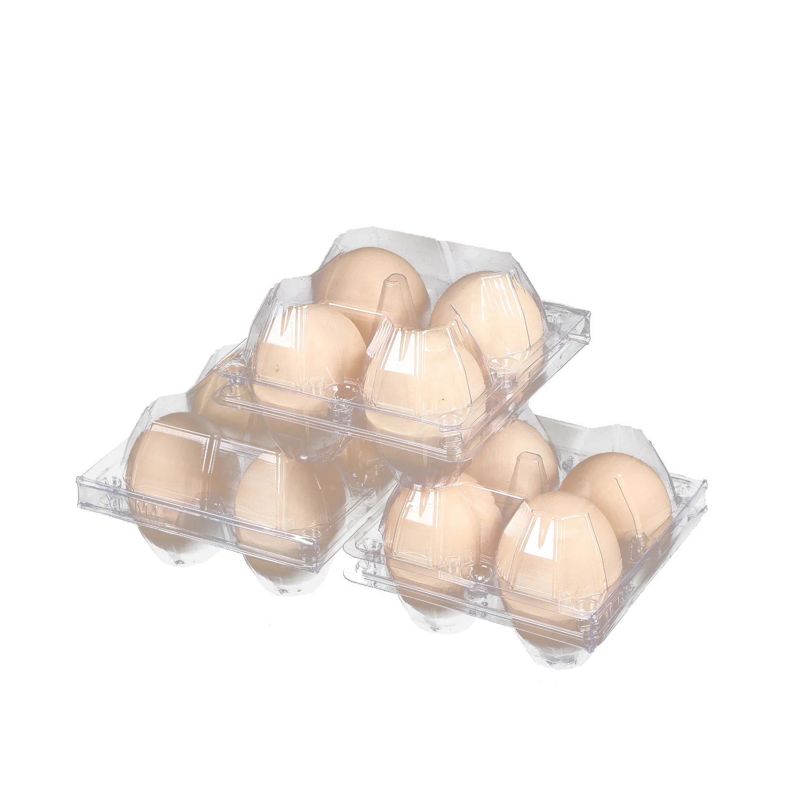 [Not Eggs Sale] Plastic 4 Cells in Large Chicken Eggs Carton in Factory Wholesale for Duck Eggs