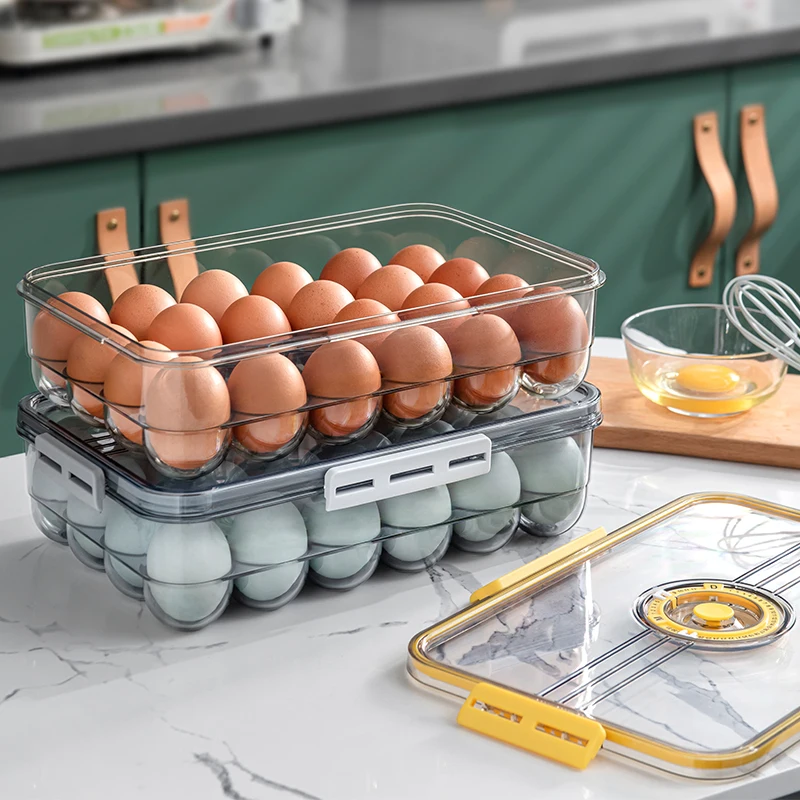 Special Buckle Refrigerator egg Holder Fridge Organizer Containers Storage Box Receive Case Eegg tray for refrigerators