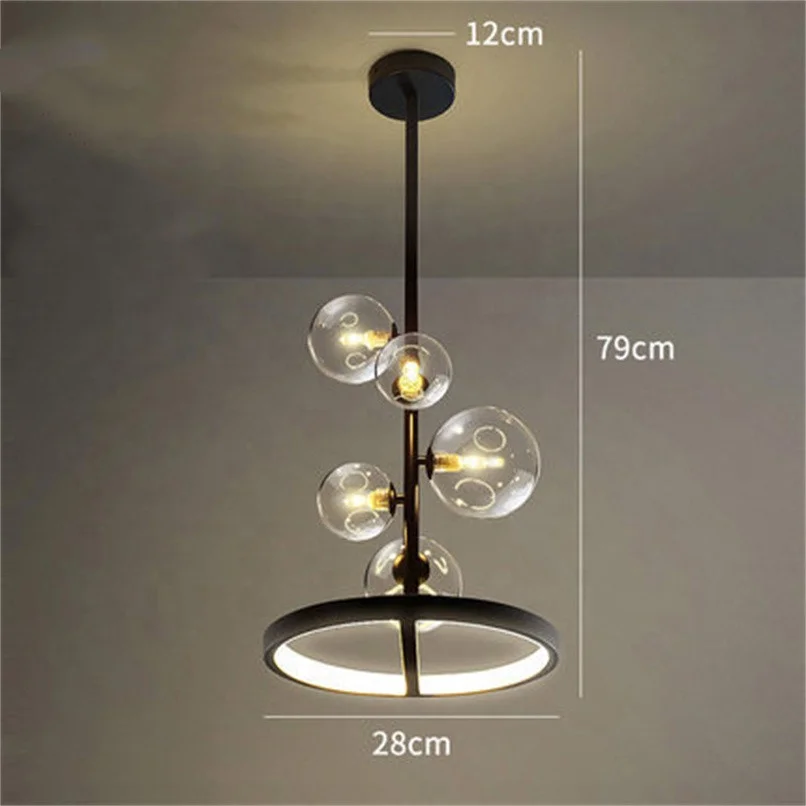 Glass Balls Living Room Bedroom Kitchen Nordic Pendant Lamp Decoration Home Indoor Lighting Led Modern Chandelier Luxury