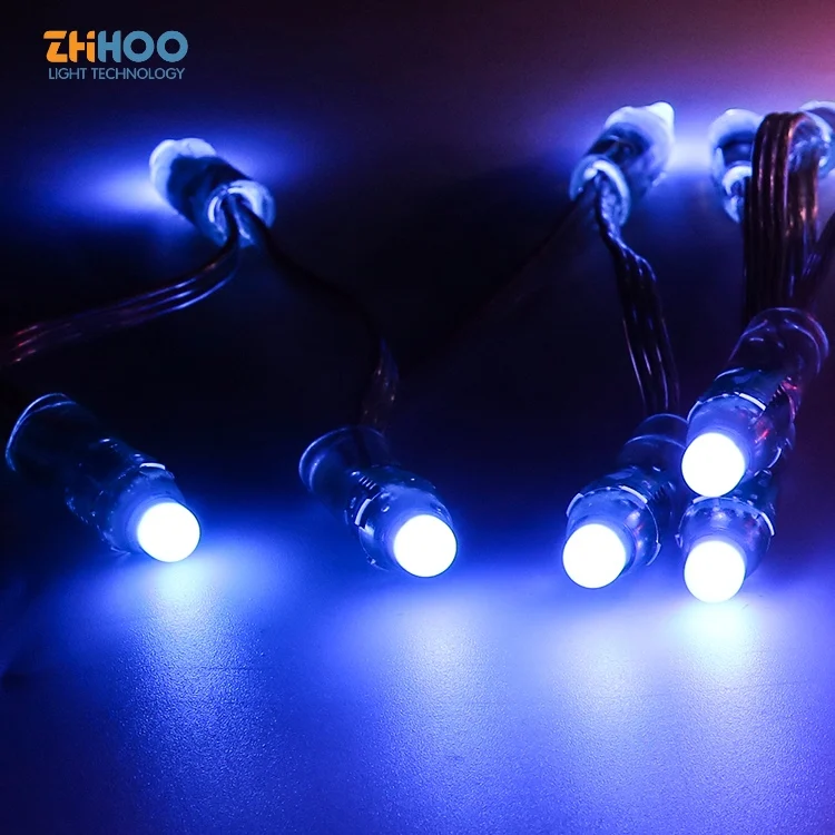 12mm mini pixel point light source DC12V RGB WS2811 high brightness LED Christmas light