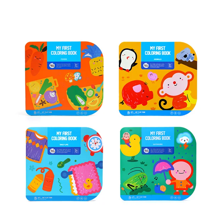 Foods Series story eco-friendly kids education colorful Painting filling Books