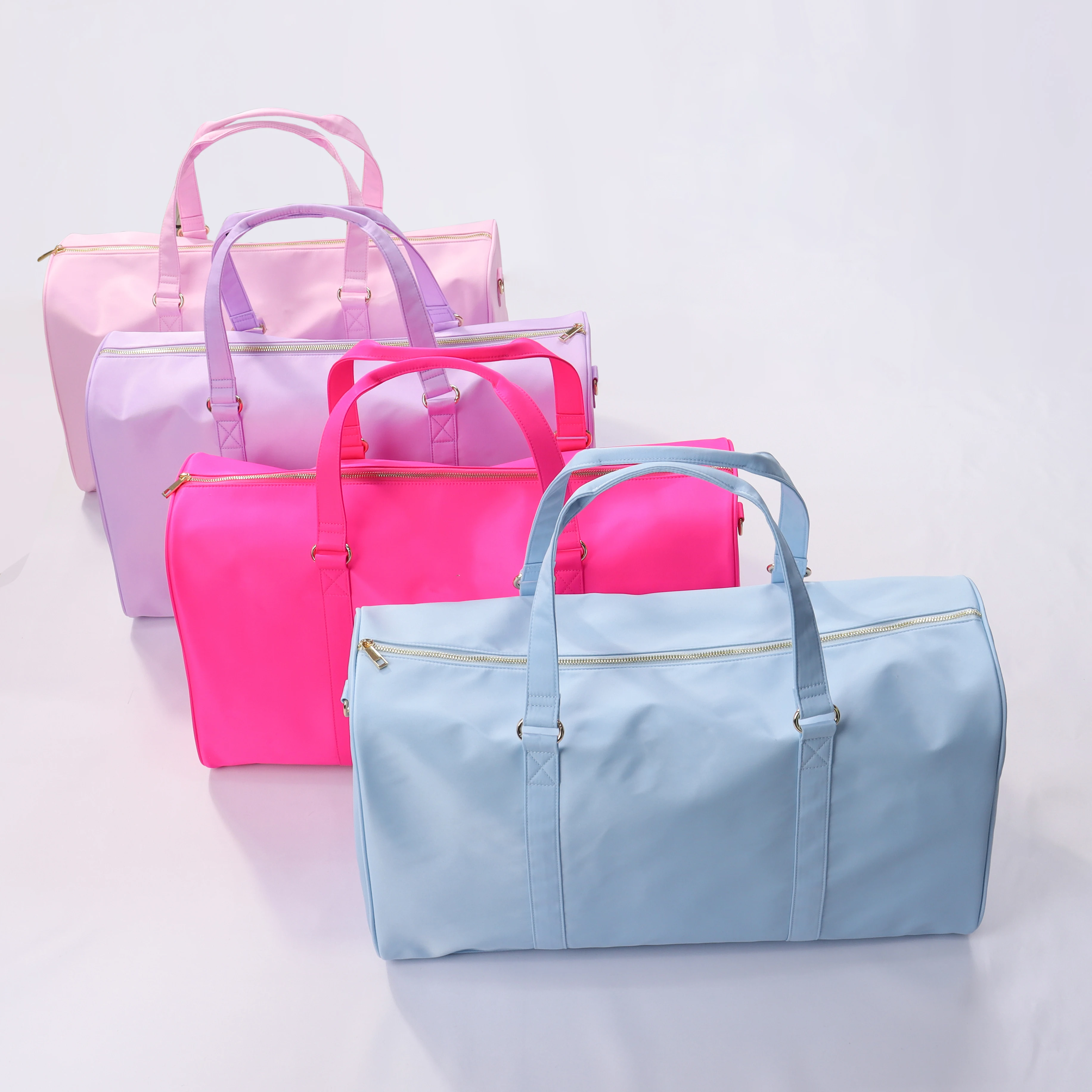 No MOQ RTS High Quality Luggage Essentials Women Men Waterproof Zipper Sports Duffle Bag Gym Bags Nylon Travel Bags