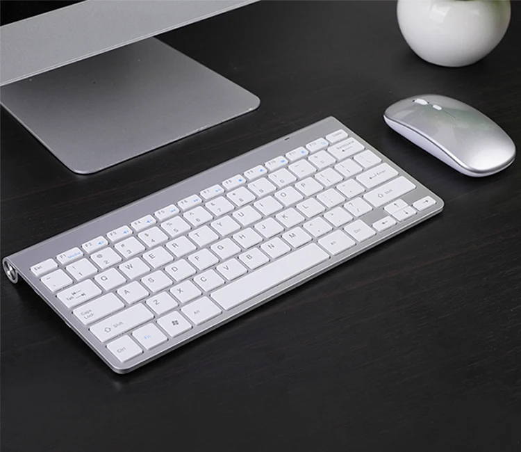 Mini 2.4G Wireless 78 Keys Rechargeable Keyboard and Mouse Combo for Laptop  Silm Portable Gaming Keyboard and Mouse Set for PC