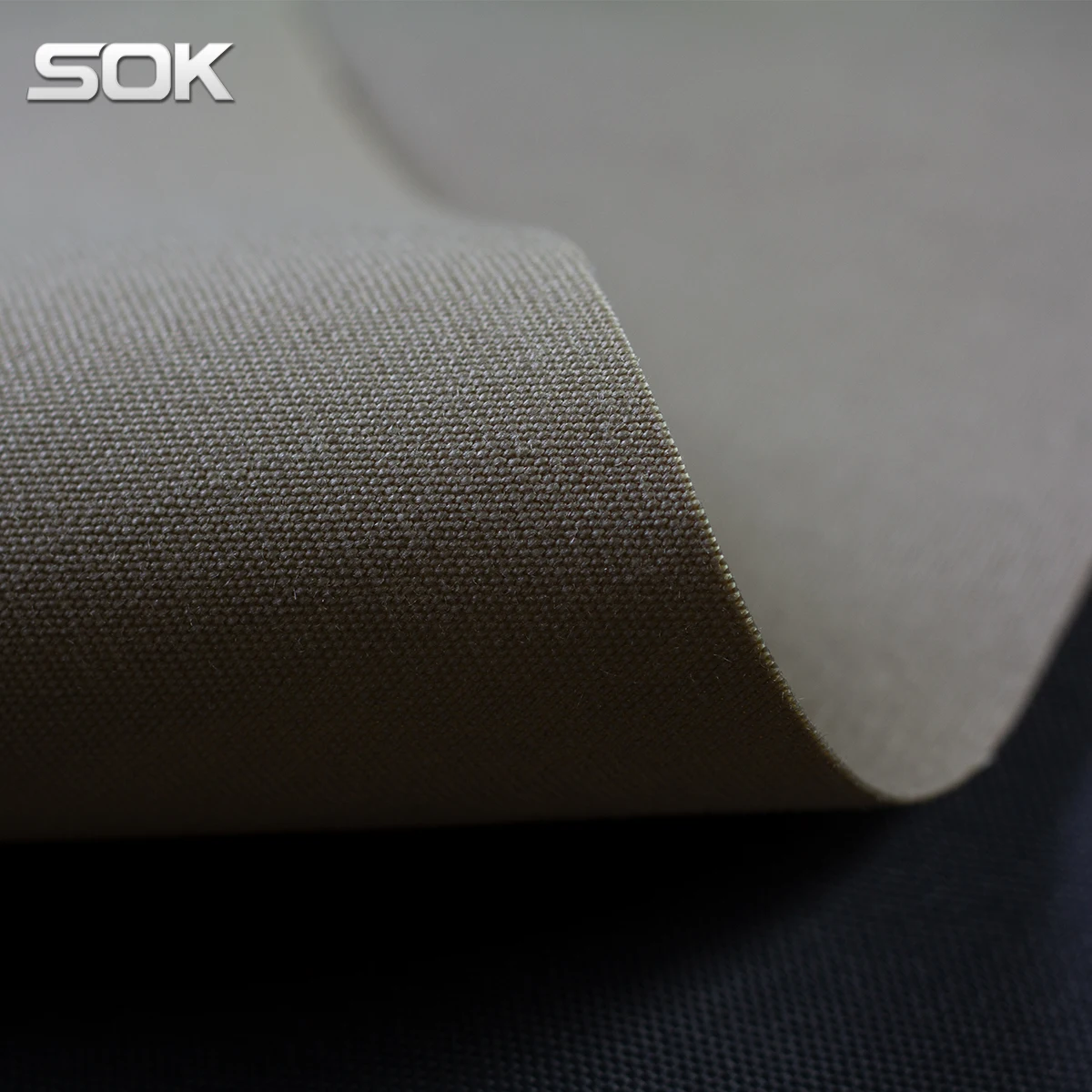 Solution dyed Polyester staple fabric for outdoor Sunshade or furniture SILVER GRAY