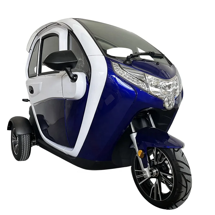 new energy three wheel mini solar chinese electric mobility scooter tricycle car with cabin for adult