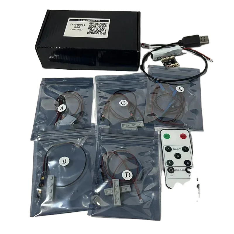 DIY Building Block Lighting cheap Kit Remote Control Independent Control sports car Motorcycle Porscheing Building Block Toys