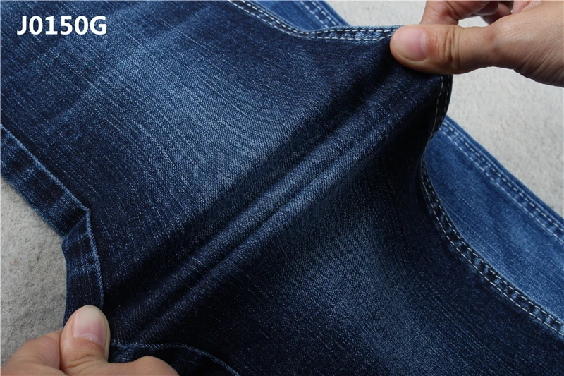 Repreve 9 oz slub effect big stretch denim fabric for lady