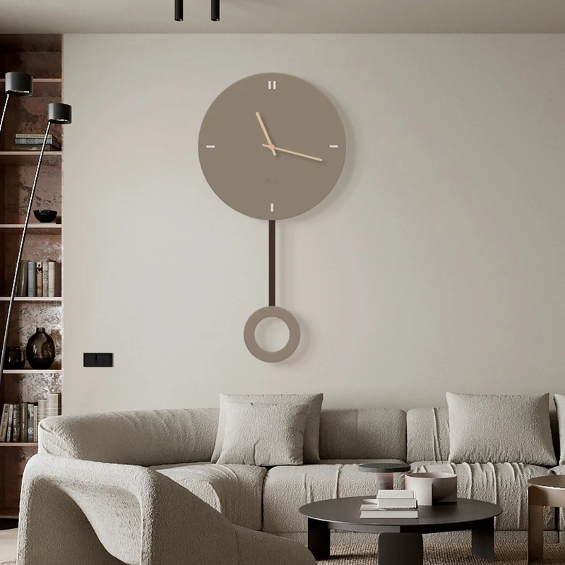 Nordic Creative Wall Clock Modern Minimalist Wall Art Solid Color Home Decoration Living Room Bedroom Studio Dinning Hall Aisle