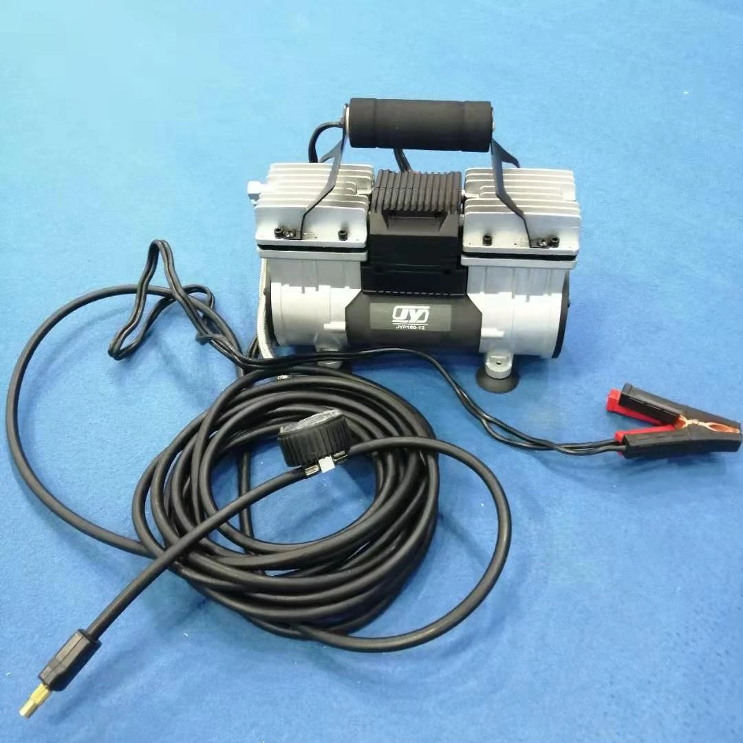 Heavy Duty Double Cylinder 63.5mm Metal Tank 12v-24v Vehicle Air Compressor, Truck Air Pump