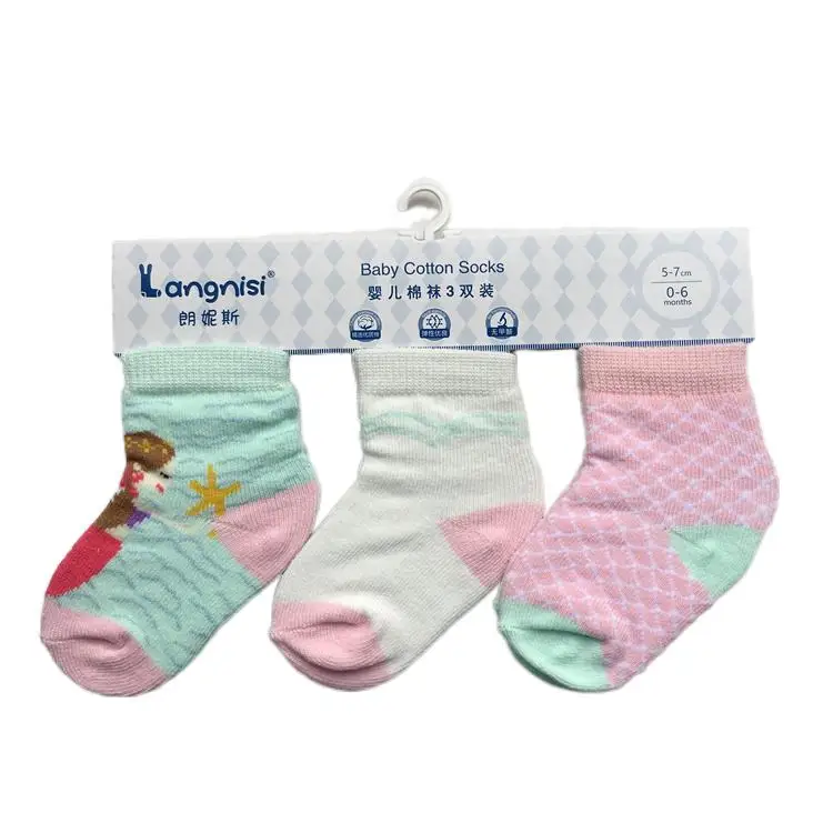 Factory Price Wholesale Cotton New Born Baby Girl Socks Manufactured Socks For Kids