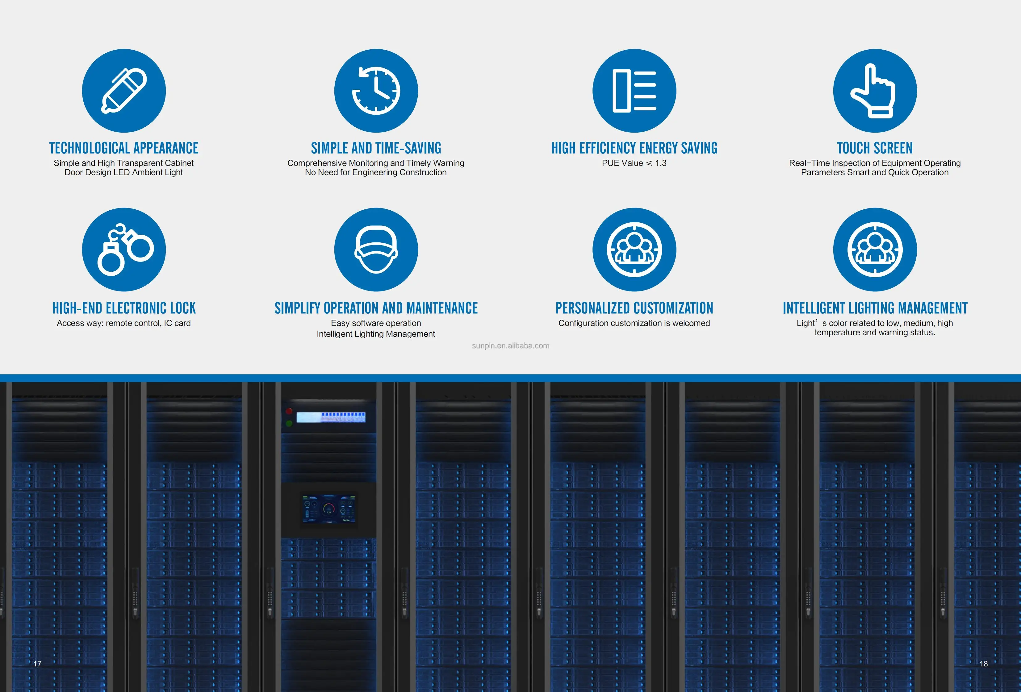 cabinet type modular data center smart rack china factory03