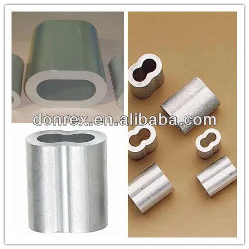 Wire Rope Accessories Aluminum Sleeve Hourglass / Aluminum Ferrule / Aluminum Swage