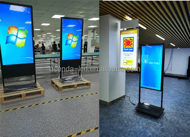 Ultra High Brightness 65inch  3000nits Slim  Wall Mounted Advertising LCD Display Window Facing Digital Signage Monitors