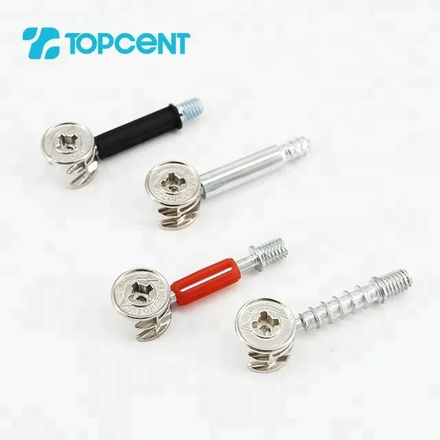 TOPCENT Furniture hardware Screw Connector Cam Bolt Fittings