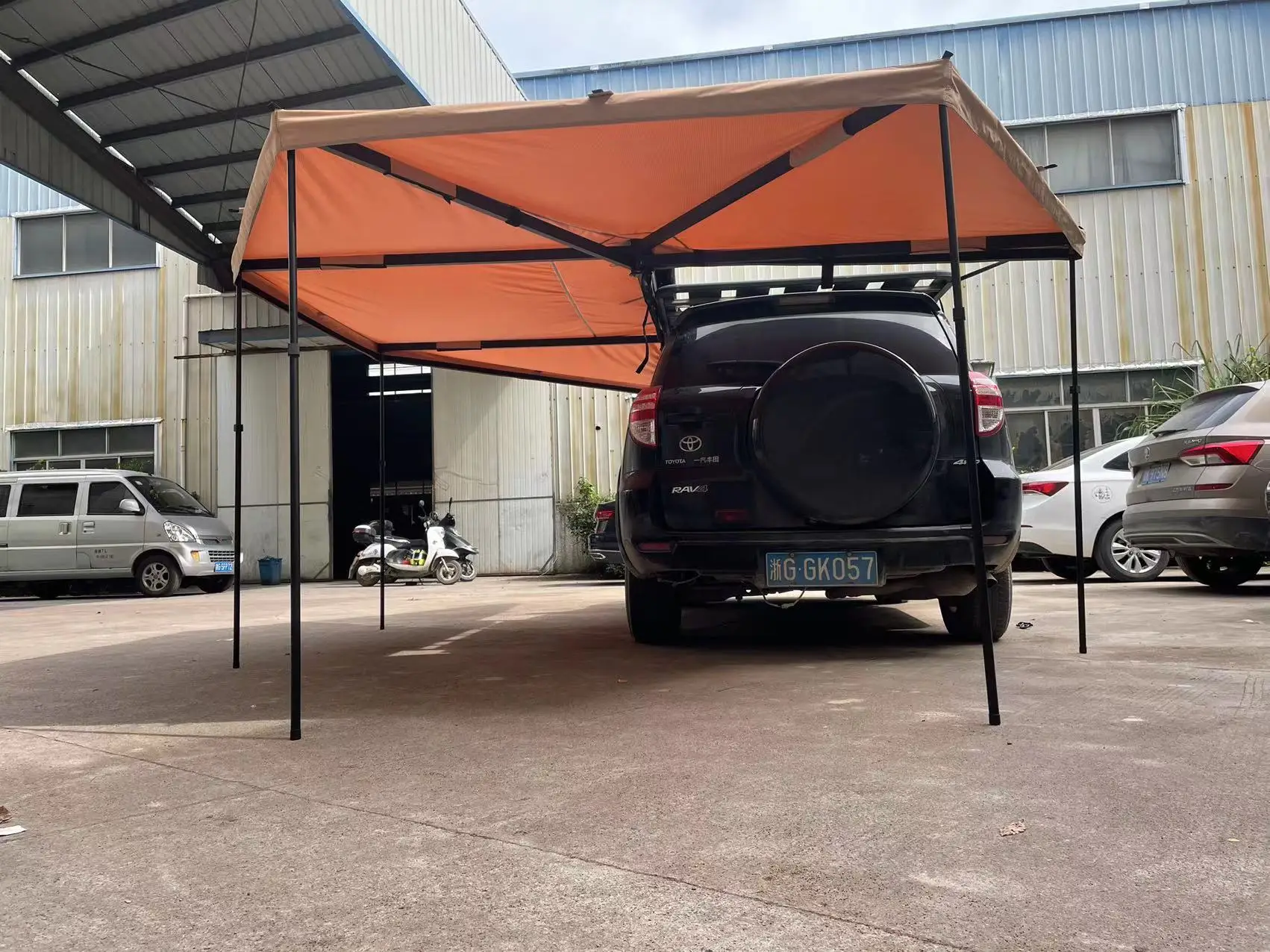 Открытый foxwing 280 г холст 270 градусов светодиодный тент с пристройками для автомобилей