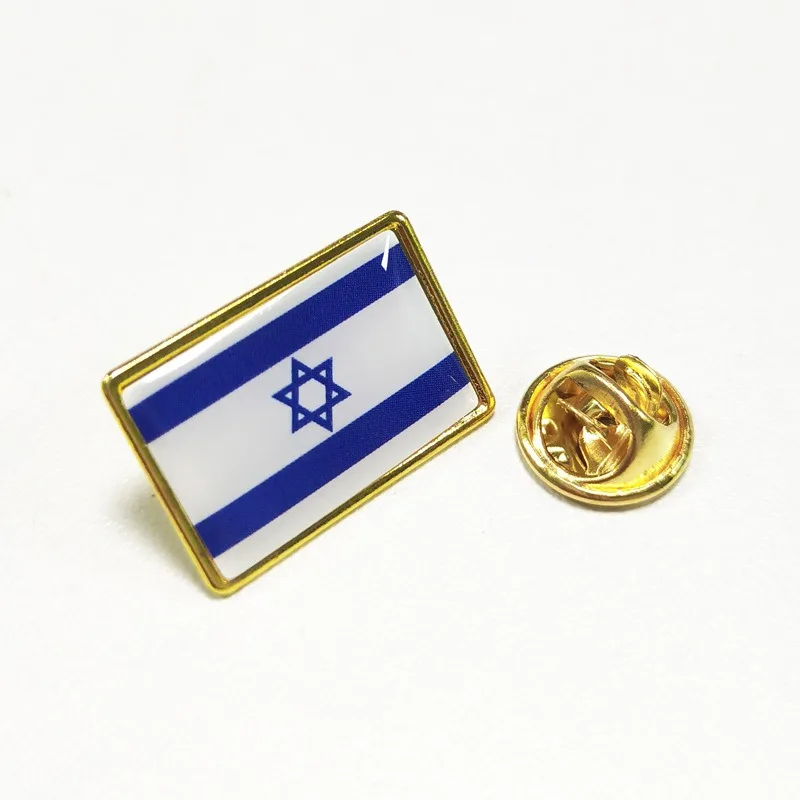 Israel Flag Brooch Epoxy Badge Alloy Brooch Badges Accessories Souvenirs Wholesale custom enamel hat pins for caps