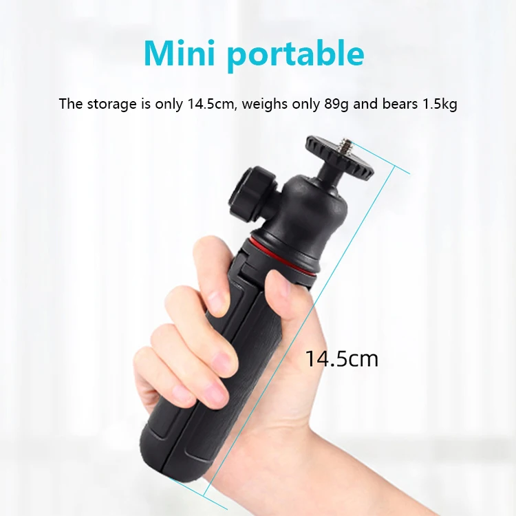 Mini Portable Tripod Handheld Selfie Rod Multifunctional Desktop Tripod