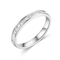 Customize Jewelry Kuololit 585 10K Rose Gold Ring for Women Solid labDiamond Moissanite Ring Matching Eternity Band