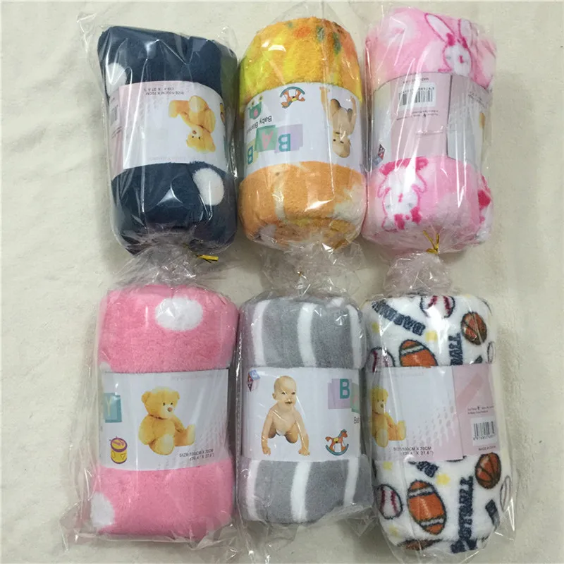 Promotional Printed Coral Fleece Blanket Mink Baby Blanket Disposable Baby Blanket