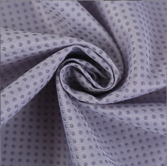 Microfiber Polyester Non Slip oxford twill Fabric Silicone / pvc  Dotted Anti Slip Fabric For home textile pet cushions 230gsm