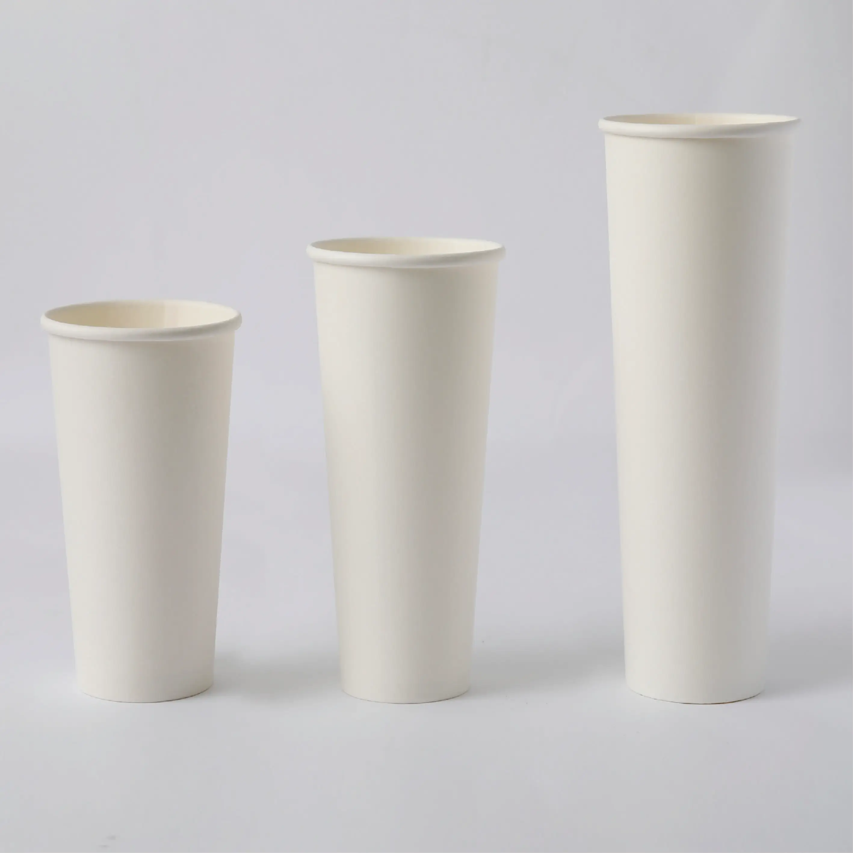 Food grade raw materials wholesale double walled paper cups with lid of 500ml 700ml
