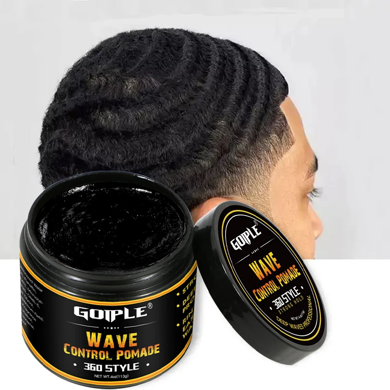 Custom Logo Men Curly Hair Products Wavy Hair Cream Hair Wax Wave Control Pomade Private Label