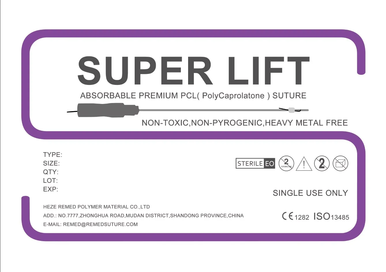 2023 medical product hot PDO PCL Molding Cog Fishbone Cog 19G 18G thread wire