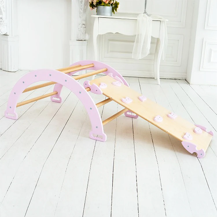 Toddler Climber Structure Toddler Montessori Toy Kids Wooden Climbing Ladder Wooden Climbing Board