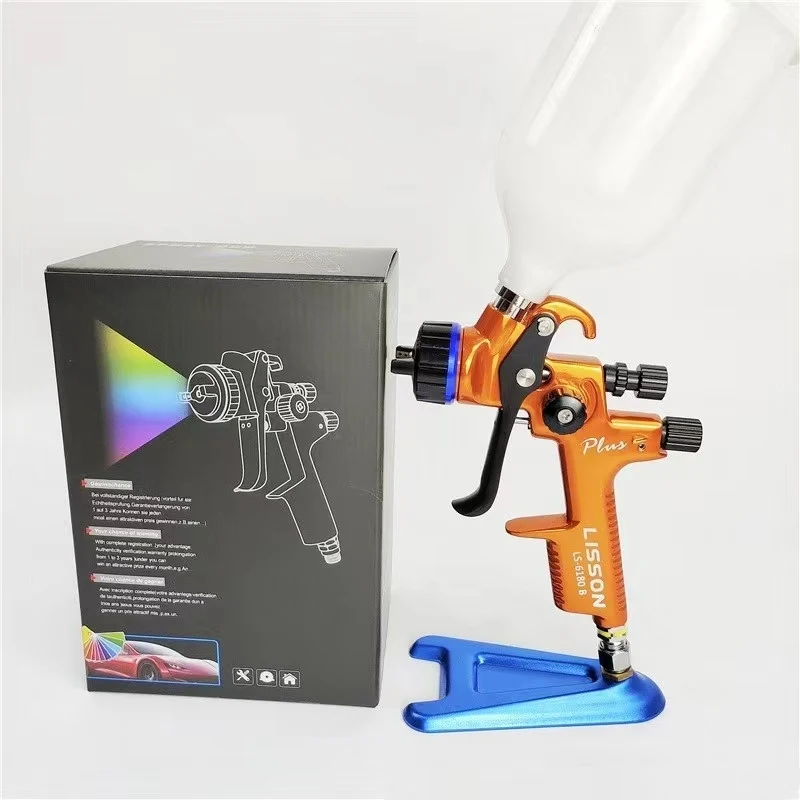 Factory Direct Sales Pneumatic LS-6180 High Atomization Type Car Sheet Metal Paint Spray Gun High Efficiency Painting Tool