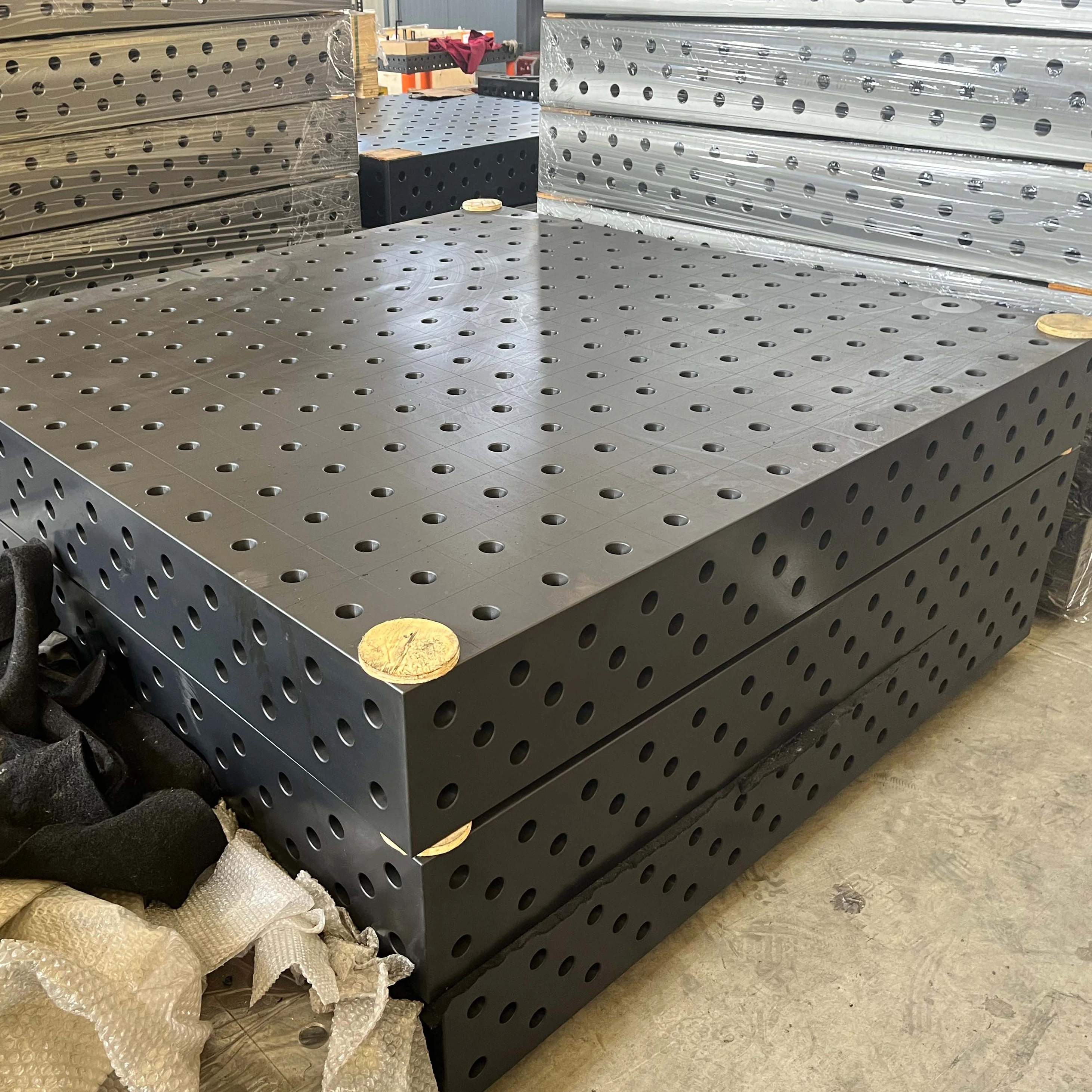 Factory produce Best sell cast iron or Q345 steel 3D welding table and Fixture table clamps with nitrided and jig system