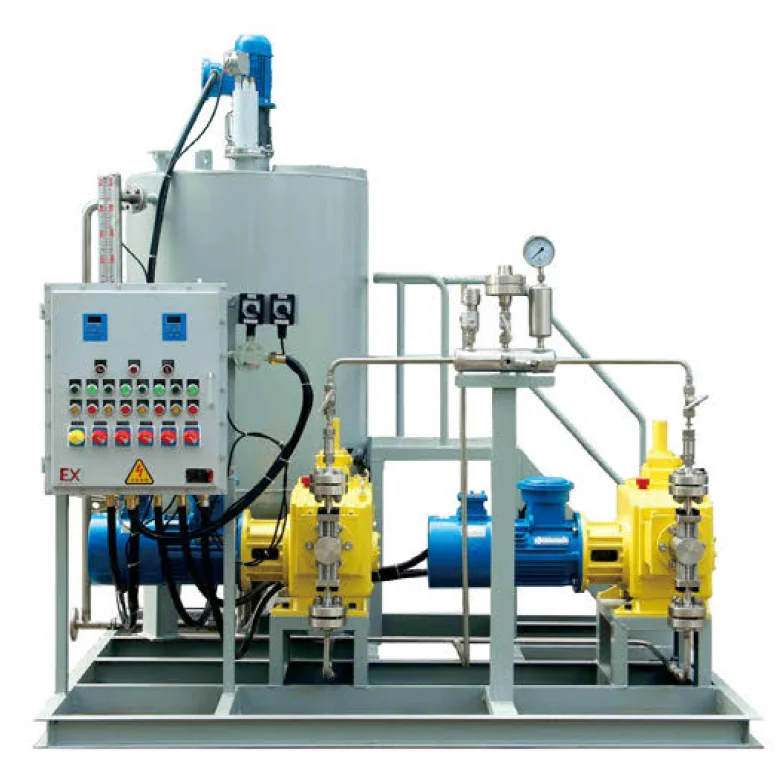 Liquid Dosing  Device including Metering Pump   Chemical Injection  Skid