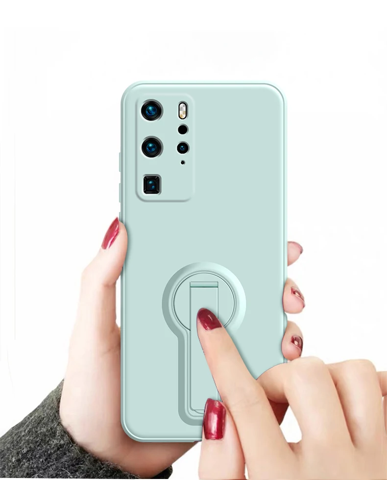 2021 new color candy phone case with stents for huawei p40 lite