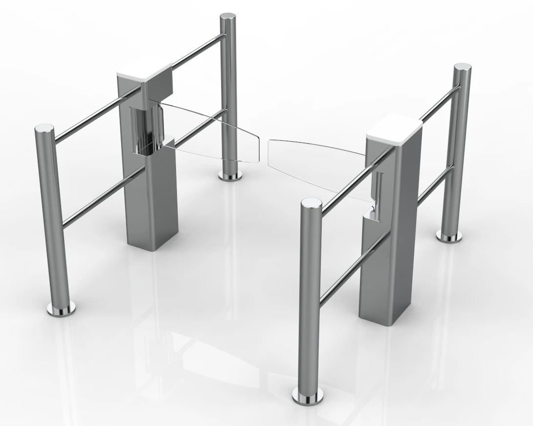 High Quality Entrance Pedestrian Access Control Swing Security Barriers Gates Automatic Swing Barrier Speed Gate