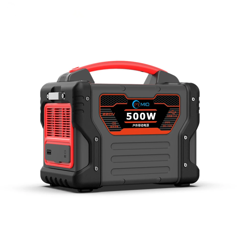 Li-ion3.7v 500w 499.5wh Portable Power Station With Low-voltage Protection For Outdoor Camping