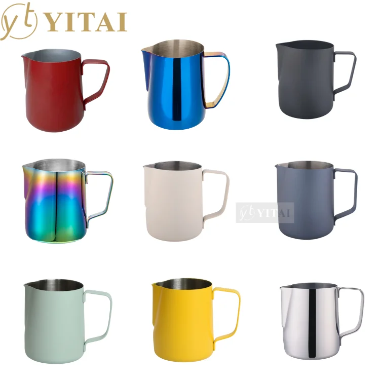 Milk Jug Hot Selling Stainless Steel Milk Coffee Latter Restaurant Milk Pitcher Bar