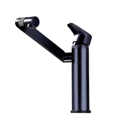 2022 New Style Black brass basin faucet Water Tap Multifunctional 360 Degree modern Bathroom Faucet