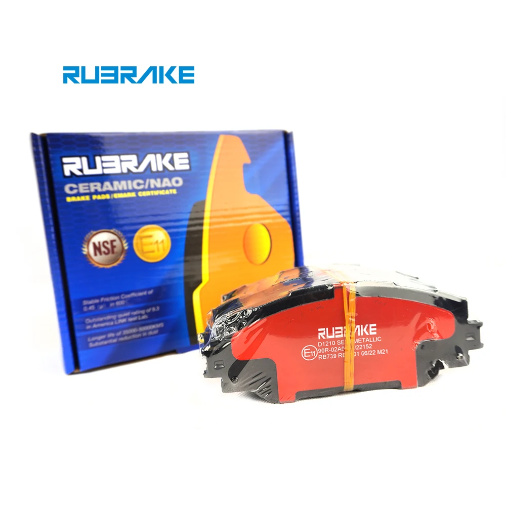 RUBRAKE D1210 factory price oem ceramic brake pads for LEXUS HS250h 2010-2012