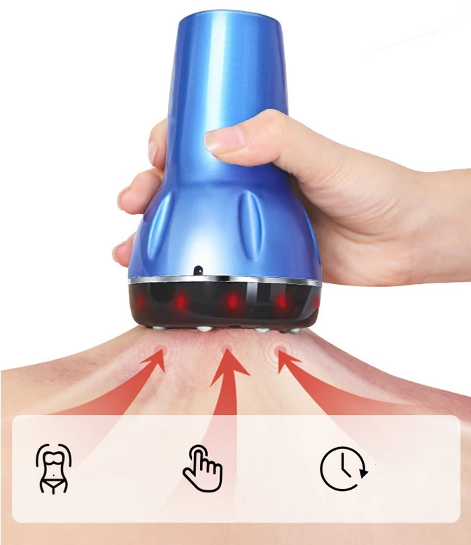 Scraping Apparatus Meridian Fat Burning Body Slimming Negative Pressure Physiotherapy Electric Cupping Gua Sha Suction Massager