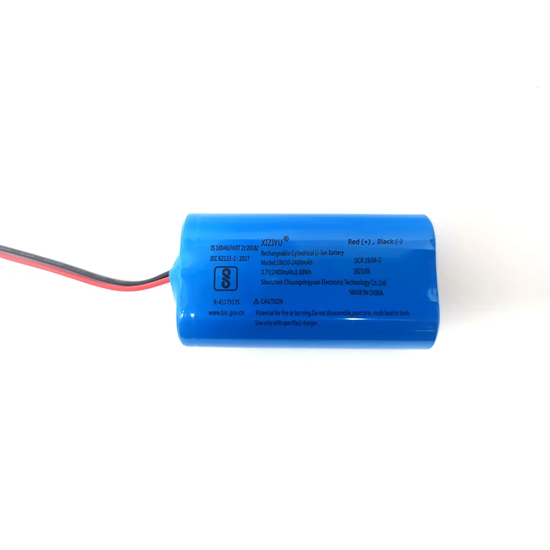 IEC 62133  18650 KC CE BIS battery   Real Capacity  3.7V 2400mAh rechargeable ion  lithium battery for electronic toys