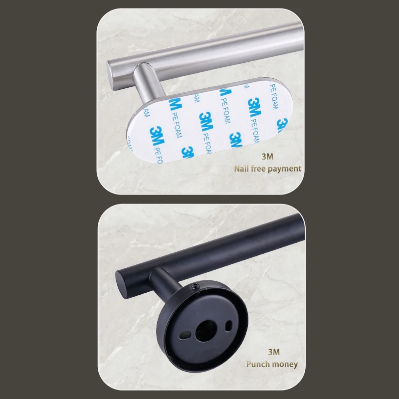 New product release punched wire drawing gold tissue holder installation firm and durable bathroom toilet paper holder