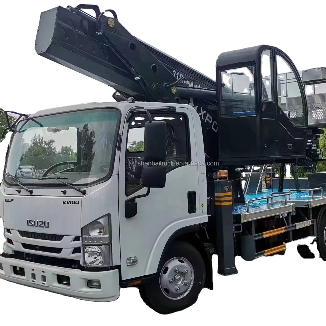 SHENBAI ISUZU GIGA телескопическая стреляная Мобильная подъемная антенна 38 м 45 Рабочая платформа для Cherry Picker