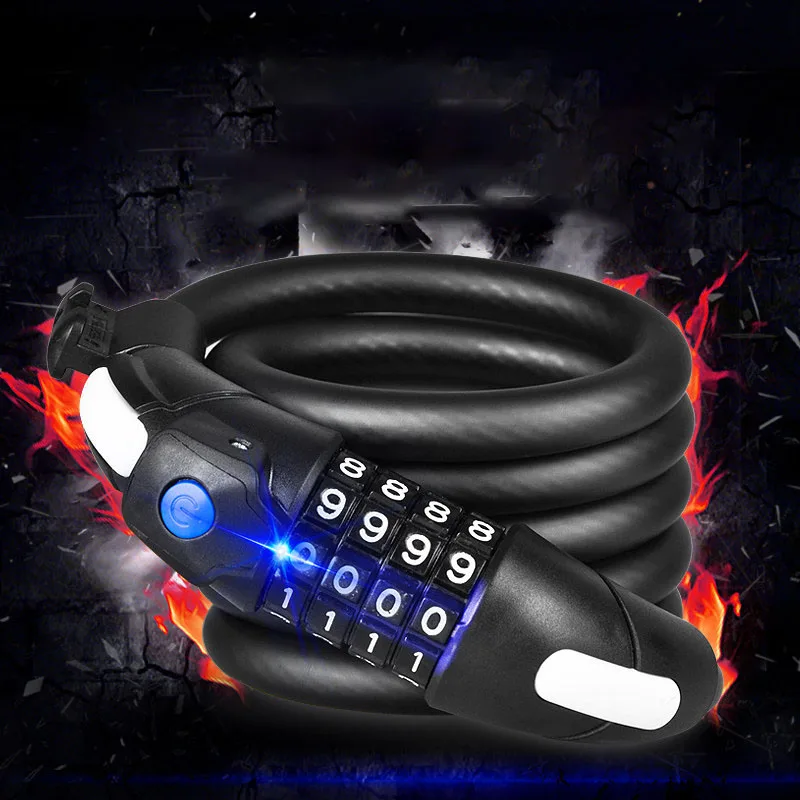 Waterproof Anti Theft Road Bicycle Foldable Password Combination Bike Lock