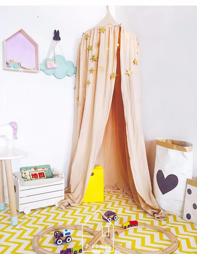 
High Quality 2019 Summer Children Kid Kids Bed Canopyding Mosquito Bed Canopy Net Baby Girl Round Cover Canopy Dog 