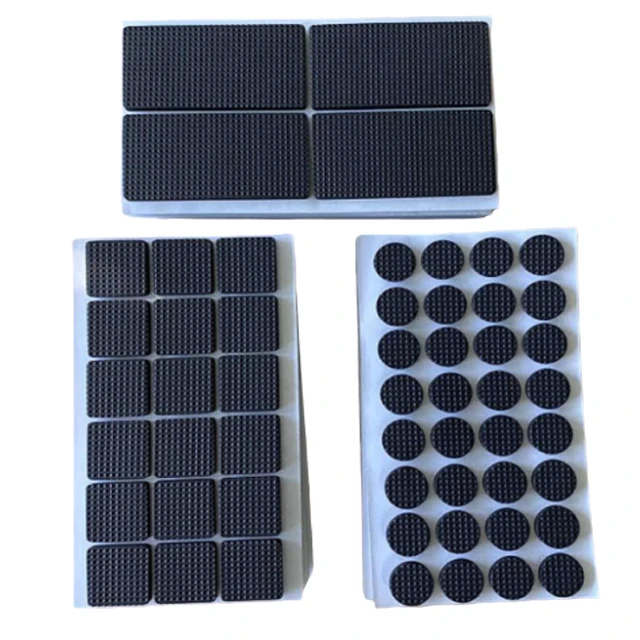 Round and Square Adhesive Silicone Dot Rubber Pad For Furniture Feet